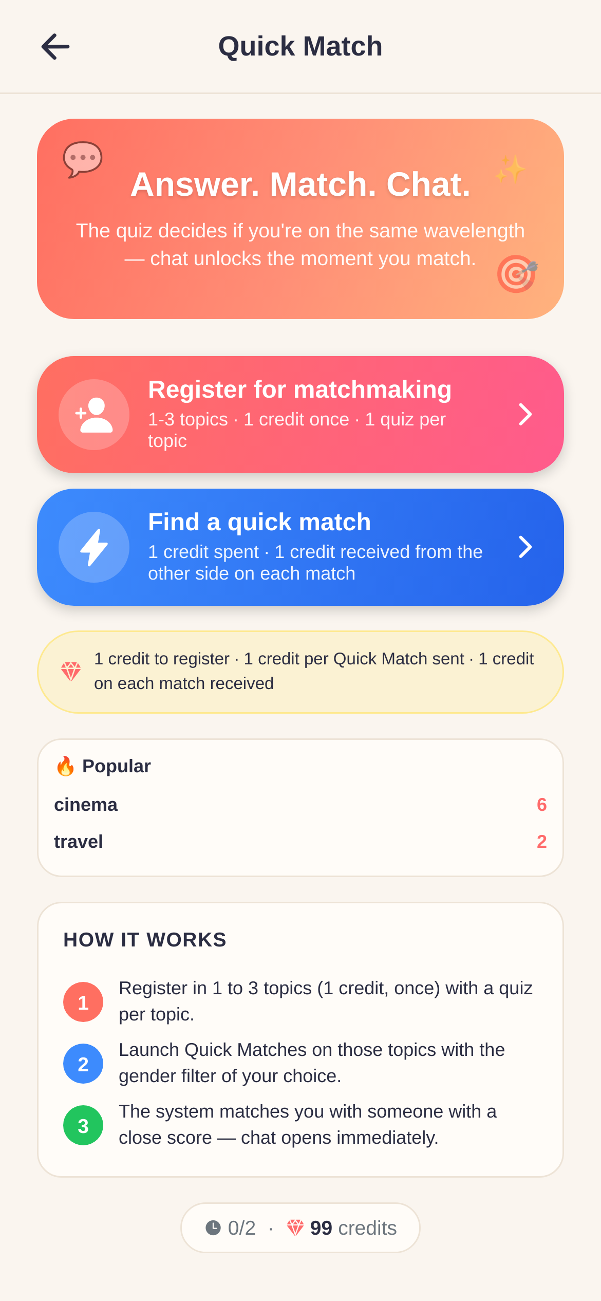 Quick Match